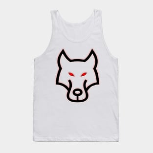 Wolf Red Eyes Spirit Design Tank Top